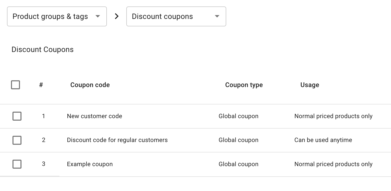 Discount codes in Sniffie