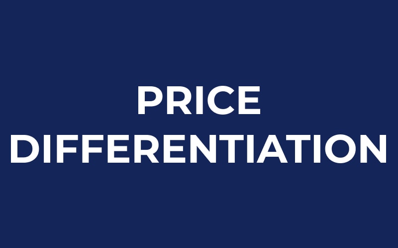 What is price differentiation?